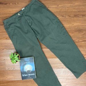 Columbia Hiking Pants Cargo Olive Green Full Length Vintage High Rise Size M/8